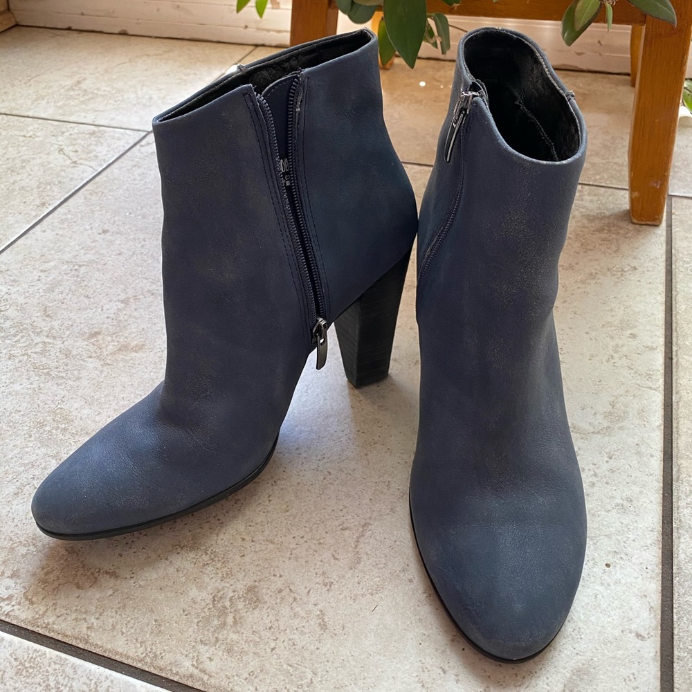 Ecco Blue Ankle Booties